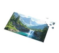 Cadeaux pour filles de 5 ans Nature'S Majesty : A Mountainous Waterfall Landscape Picture Puzzle Spot It Jeu pour enfants (300 pièces)