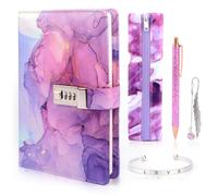 Cadeaux pour filles de 8, 9, 10, 11, 12, 13 ans, journal intime avec cadenas, cadeaux d'anniversaire, cadeaux d'anniversaire pour filles âgées de 7 à 14 ans, ensemble de carnets avec code pour l'école