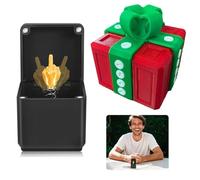 Cadeaux pour Hommes Boîte du Doigt d'Honneur Décoration de Bureau Drôle Boîte à Blague du Doigt d'Honneur Cadeau Surprise du Doigt d'Honneur Farce Main Cadeau Pop-Up (Rouge + Vert)