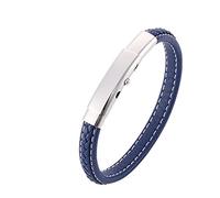 Cadeaux pour hommes bracelets masculins bracelets masculins bracelet à gravure de gravure masculine en acier inoxydable pour hommes avec fermoir magnétique