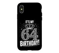 Cadeaux pour Hommes et Femmes de 64 Ans, C'est Mon 64e Anniversaire Coque pour iPhone X/XS