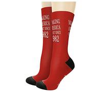 Cadeaux Pour Le 43E Anniversaire De Tous, Pour Un Anniversaire Politique Qui Fait La Grandeur Homme Femme Chaussettes De Tennis Durabilité Socquette D'Équipage Chaudes Socquette De Marche