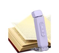Cadeaux pour les amoureux des livres, lampes pour lire la nuit, lampe clip LED portable pour signet, cadeaux pour les amoureux des livres pour leur femme amie fille lampe pour lire un livre (Violet)