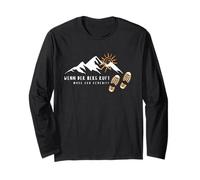 Cadeaux pour Les randonneurs et Les alpinistes - When The Mountain Calls Manche Longue