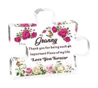 Cadeaux pour maman en acrylique transparent gravé en forme de puzzle décoration fête des mères anniversaire cadeau d'anniversaire pour mère puzzle sœurs