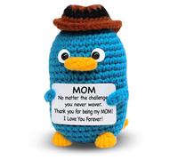 Cadeaux pour maman - Joli cadeau ornithorynque en crochet fait à la main pour maman, belle-mère, cadeaux amusants pour la fête des mères, un anniversaire, Noël pour maman, de la part de sa fille, fils