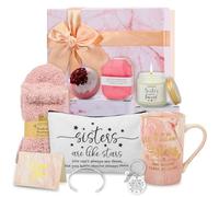 Cadeaux pour sœurs de la part d'une sœur, de fête des mères, d'un anniversaire, d'une sœur, d'un frère, d'une petite/d'une grande sœur, pour belle-sœur, panier cadeau de Noël pour sœurs avec tasse à