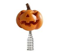 Cadeaux pour votre meilleure amie - Citrouille - Décoration d'arbre - Avec socle à ressort en métal - Astronaute (orange, 10 cm)