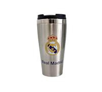 Cadeaux R. Madrid, tasses, bouteilles, assiette décorative, thermos, produits exclusifs pour fans, cadeaux idéaux pour les fans de football, accessoires de Madrid, (thermos métallique)