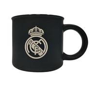 Cadeaux R. Madrid, tasses, bouteilles, assiette décorative, thermos, produits exclusifs pour fans, cadeaux idéaux pour les fans de football, accessoires de Madrid, (tasse noire)