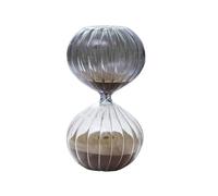 Cadeaux Sablier, Minuterie sablier grise de 45 minutes, 8x14,5 cm, décor bureau