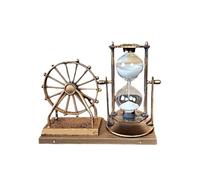 Cadeaux Sablier, Sablier horloge de sable, statue grande roue, minuterie bureau multicolore 15.5x10.5x6.5cm(Gold)