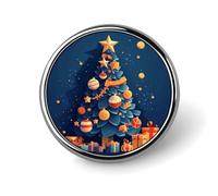 Cadeaux sous le sapin de Noël - Badge rond humoristique de 2,5 cm - Broche - Épinglette - Accessoire de mode pour chapeau, chemise, cravate, vêtements, manteau, chapeau, robe - Pour moi