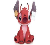 CADEAUX STORE Lilo&Stitch Leroy Soft Plush Toy with Sound 11.41 inch / 29 cm Red