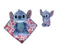 Cadeaux Store Stitch Lilo&Stitch - Peluche Stitch dans Son carré Doudou/Couverture 25cm Qualité Super Soft