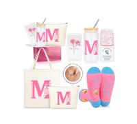 Cadeaux tendance pour adolescentes, cadeaux de Noël pour adolescentes de 10, 11, 12, 13, 14, 15, 16, 17, 18 ans, cadeau d'anniversaire pour fille, amie, sœur, petite amie, fille, initiale rose, M