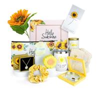 Cadeaux tournesol pour femme, cadeaux d'anniversaire pour femme, panier cadeau de rétablissement bientôt, emballage d'entretien, cadeaux de remerciement, cadeaux « Thinking of You » pour femme, maman,