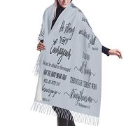 Cadeaux uniques pour elle, Grey Bless This O Lord We Pray Christian Inspirational Prayer For All Tassel Shawls and Wraps Capelets, Iwr03, Taille unique