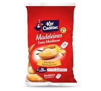 CADELAC - Madeleine vanille de Madagascar extra moelleuse KER | Savoureuse texture onctueuse | Idéale pour le goûter | le sachet de 600g | LOT DE 3