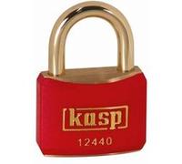 Kasp Security Cadenas K12440REDA1 – 40 mm, serrure à clé, laiton – or-jaune 1 pc