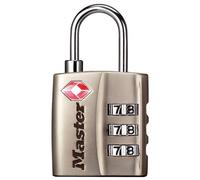 Cadenas à 3 chiffres certifié TSA - nickel - 30 mm