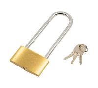 Cadenas à anse extra longue de 120 mm de long, 3 clés, coffre-fort pour garage, portail de jardin, abri de vélo, serrures de placard, cadenas d'extérieur robuste, serrure d'abri de jardin