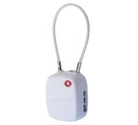 Cadenas à bagage Boompods à code certifié TSA avec balise connectée intégrée Blanc