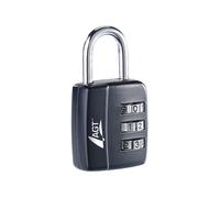 Cadenas à bagages - AGT - Code numérique à 3 chiffres - Noir