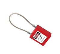 Cadenas à Câble avec Câble en Acier et Clés (rouge)