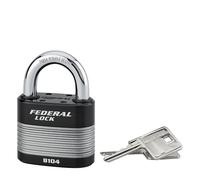 Cadenas à clé à anse fermée toutes conditions météorologiques en acier 63mm Thirard