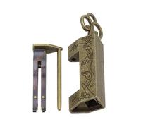 Cadenas à clé rétro en alliage de zinc de style chinois pour boîte en bois, valise, tiroir, boîte à bijoux, 42 x 18 mm, sécurité vintage