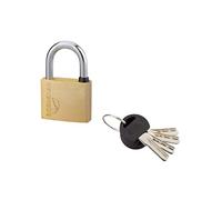 Cadenas à clé Rinox 40mm en inox avec anse inox, livré avec 4 clés réversibles, idéal pour extérieur, haute sécurité, finition inox brossé, Modèle RINOX, Garantie de 10 ans - THIRARD