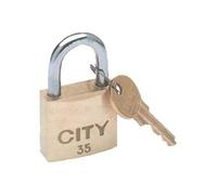 Cadenas à clé - s'entrouvrants - anse acier cémenté - City 45 ISEO