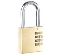 AGT Cadenas à code 4 chiffres en laiton – 50 mm