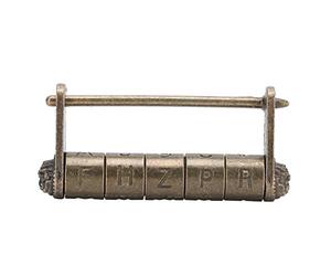 Cadenas à code antique, verrou de mot de passe chinois vintage, boîtes en bois antiques, boîtes à bijoux, collezione d'antiquités, décoration intérieure, cadeaux uniques