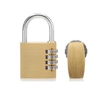 cadenas à code, cadenas robuste, Cadenas en acier inoxydable, serrure en laiton massif, combinaison à chiffres, mot de passe, code secret