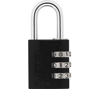 Cadenas à code - en aluminium - 3 molettes - 30 mm - Noir - 145 ABUS