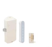 Cadenas à code numérique pour tiroir de rangement de fichiers Blanc | Entrée tactile - Entrée rapide du mot de passe - Code virtuel anti-peep - Faible niveau de batterie - Port de charge de