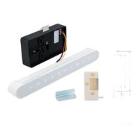 Cadenas à code numérique pour tiroir de rangement de fichiers Blanc | Entrée tactile - Entrée rapide du mot de passe - Code virtuel anti-peep - Faible niveau de batterie - Port de charge de