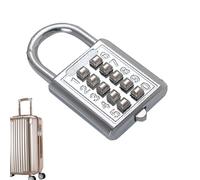Cadenas à Code pour Casiers | petit cadenas pour casier avec 8 ou 10 chiffres - Cadenas de Sécurité à Bouton pour Étudiants et Boîte à Outils | Pour clôture, étudiants, vestiaire de sport