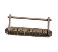 Cadenas à Code Rétro Yarhr en Alliage de Zinc Style Chinois | Serrure Décorative Vintage, Usage pour Armoire ou Coffret Présent, Modèle Yarhr, Finition Traditionnelle