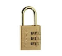 Cadenas à combinaison 3 chiffres - Laiton 30 mm - Master Lock - Sécurité