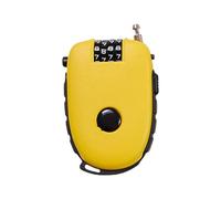 Cadenas à combinaison à 4 chiffres, câble en acier rétractable professionnel solide pour vélos, scooters, bagages, antivol en acier