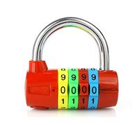 Cadenas à combinaison à 4 chiffres, chiffres colorés, serrure de sécurité pour salle de sport, école, casier, valise de voyage