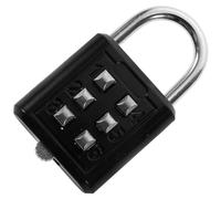 Cadenas à Combinaison à 6 Chiffres, Alliage de Zinc, Noir | Format Portable, Anti-effraction, pour Tiroirs et Fermetures de Valise, Voyage et Salle de Sport Couleur Aléatoire