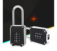 Cadenas à combinaison à code répétable, robuste et étanche, serrure à combinaison à 4 chiffres, serrure longue, cadenas à combinaison, serrure de rangement pour salle de sport,