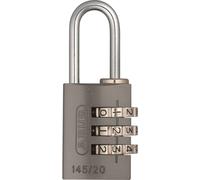 Cadenas à combinaison ABUS 145/20 Titanium - Cadenas pour valises, casiers et bien d'autres choses encore. - Cadenas en aluminium - code numérique réglable individuellement - niveau de sécurité ABUS 3