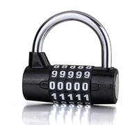 Cadenas à Combinaison, Cadenas à Combinaison en Alliage de Zinc avec Mot de Passe numérique, 1 pièce/5(Black)