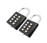 Cadenas à combinaison Cadenas à combinaison étanche en alliage de Zinc, Code mot passe 8 chiffres, valise d'extérieur for bagages voyage, serrure intelligente nti-vol