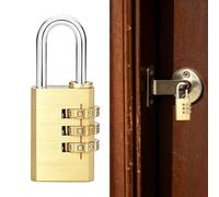 Cadenas à combinaison Cadenas avec code 4 chiffres étanche réinitialisable